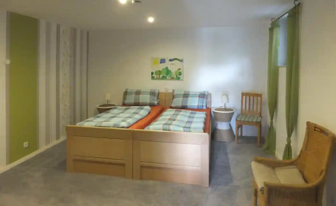 Schlafzimmer der Unterkunft Am Bückeberg